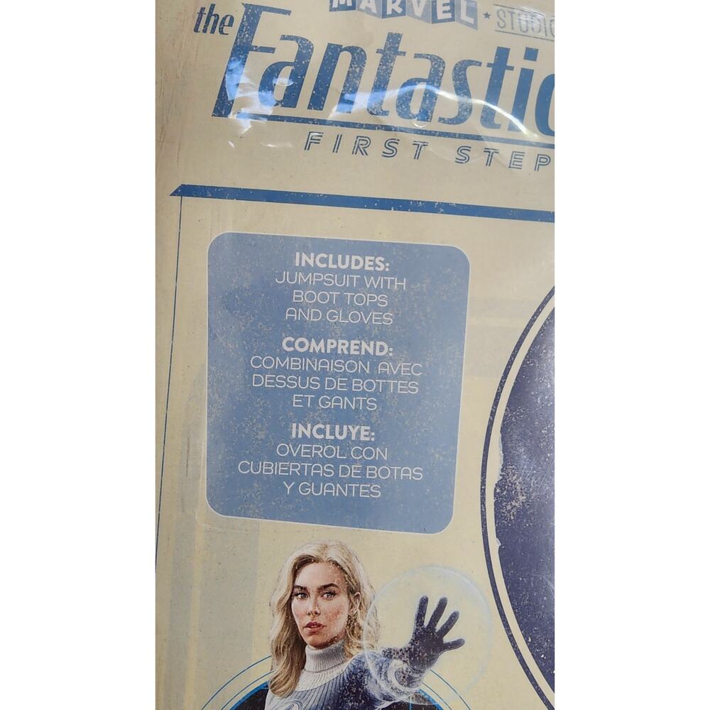 Child's DISNEY STORE MARVEL THE FANTASTIC 4 INVISIBLE WOMAN COSTUME Small 6/6X - Picture 4 of 5